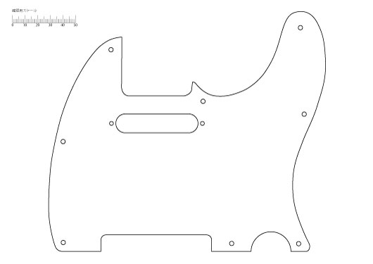 Custom Pickguard テレキャスターusa ８穴 用ピックガード