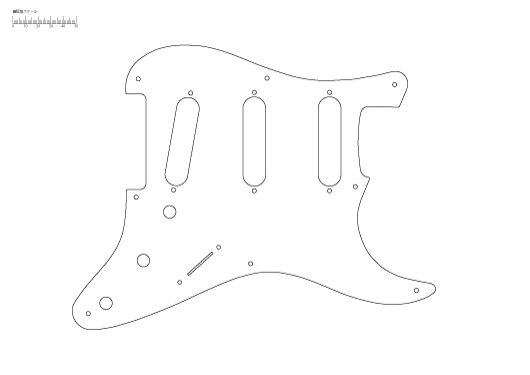 Custom Pickguard ストラト用ピックガード 3s 8穴 Fender Usa Strat