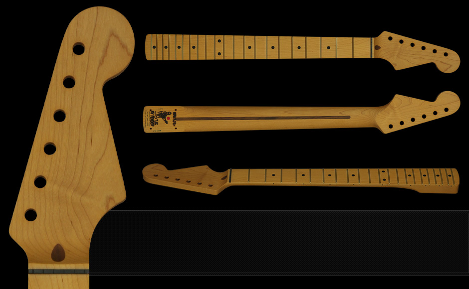 限定品】 WARMOTH ワーモス ストラトネック フレイムメイプル 未塗装 ...